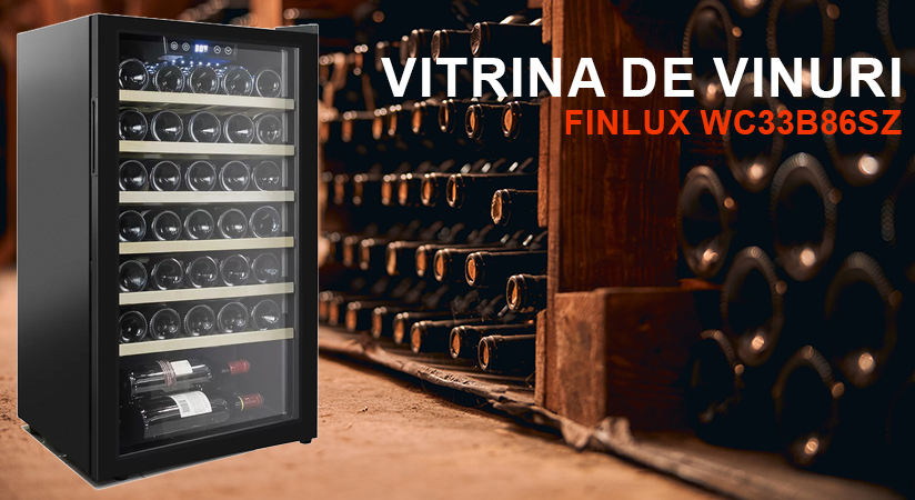 Vitrina de vinuri Finlux WC33B86SZ banner